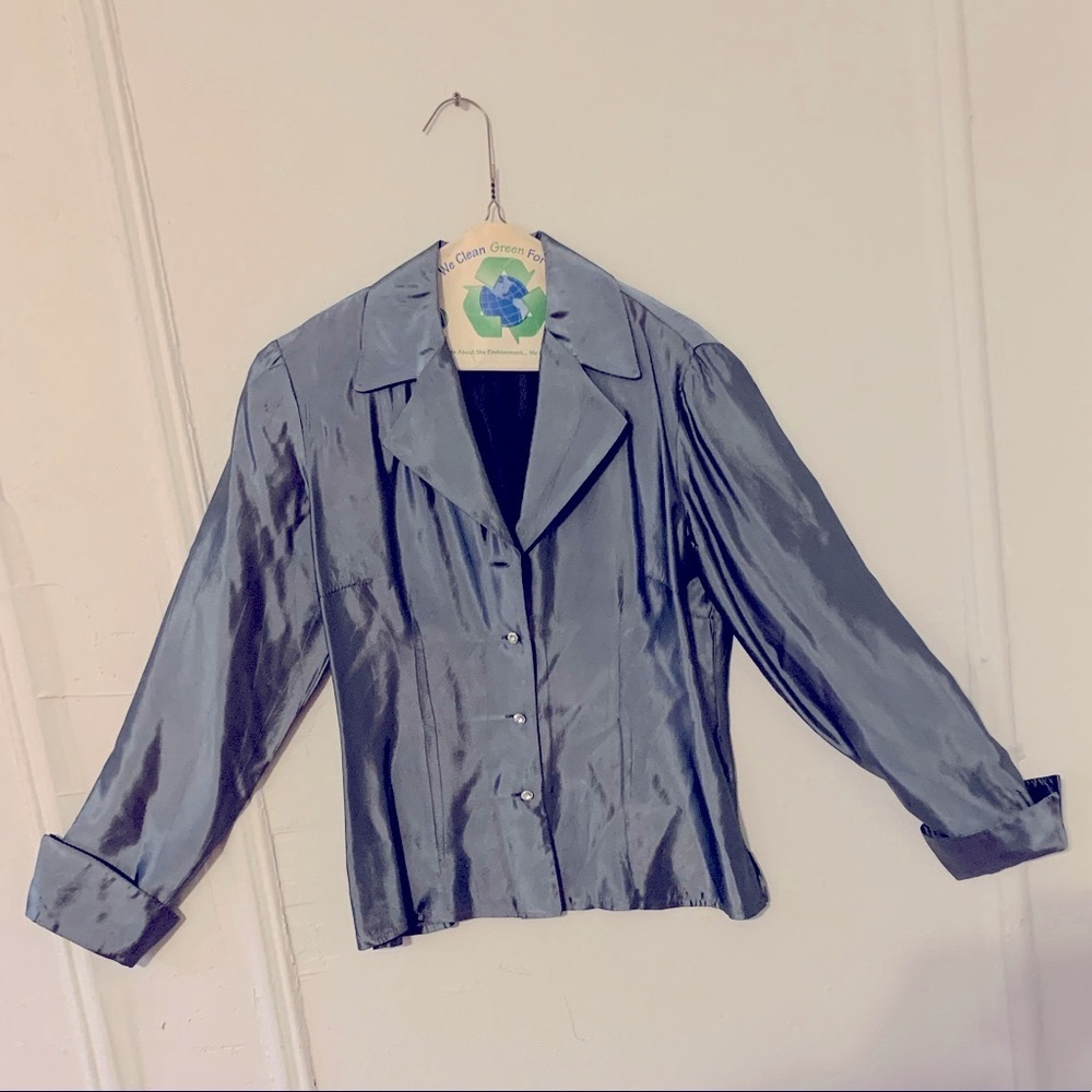 One shiny, fancy-ass blouse!
